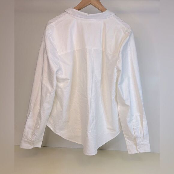 NWT Madewell White Fitted Button Down Shirt - Picture 2 of 3